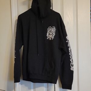 Black Graphic Hoodie Large